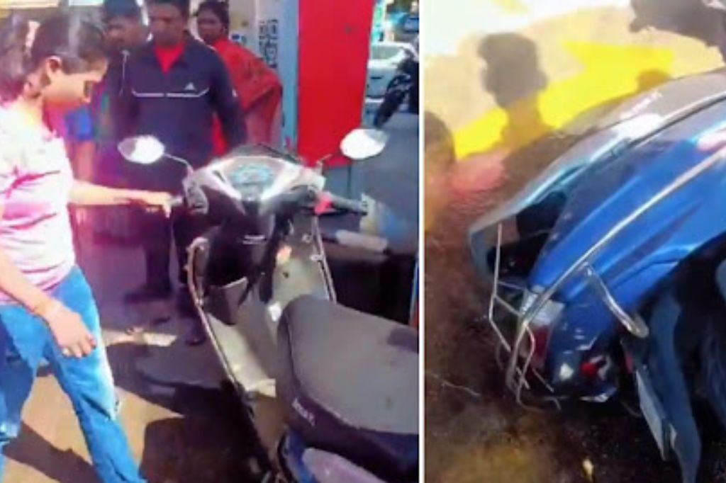 खळबळजनक! पिंपरी चिंचवडममध्ये पेट्रोल भरताना मिसळले पाणी, काही वेळातच वाहने बिघडली; पहा व्हिडिओ