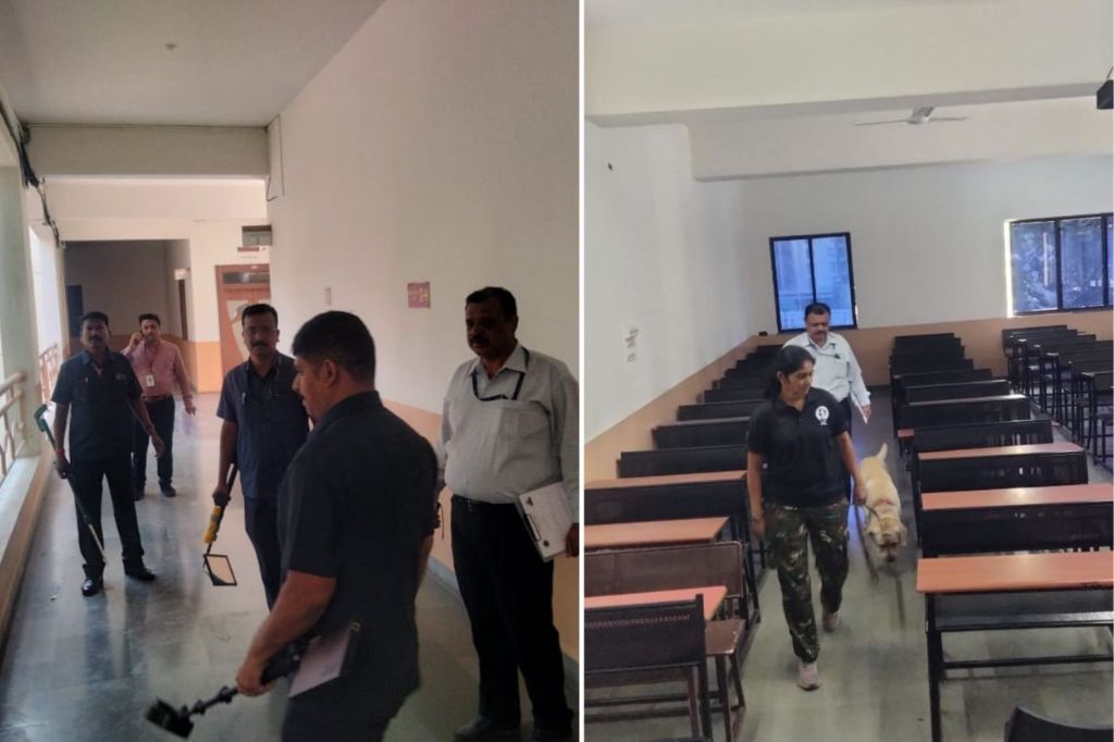 पिंपरी-चिंचवडमधील डी. वाय. पाटील महाविद्यालयात बॉम्ब ठेवल्याचा ई-मेल; विद्यार्थी वर्गाबाहेर; विद्यार्थी वर्गाबाहेर