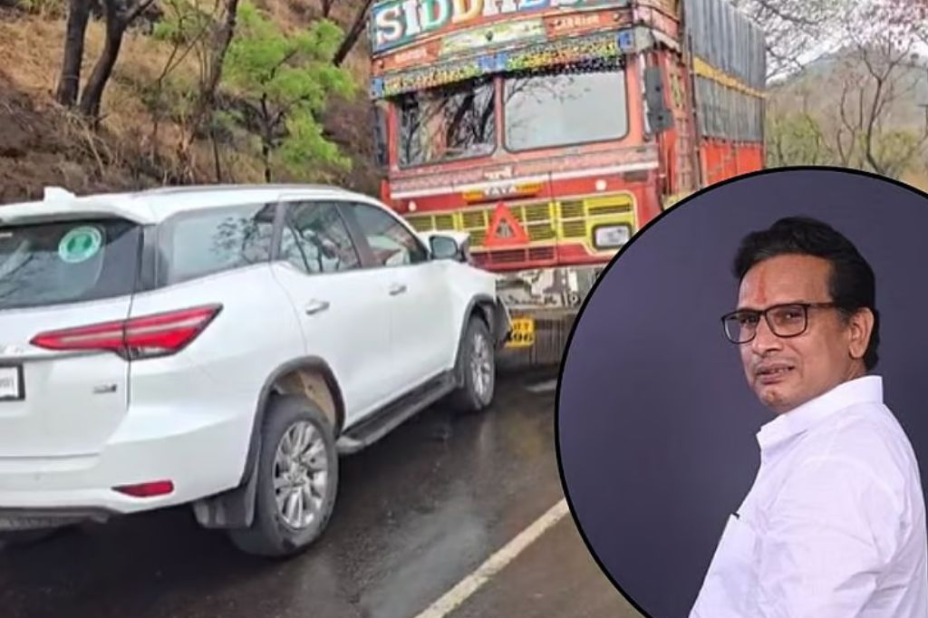 राष्ट्रवादी काँग्रेसचे आमदार किरण लहामटेंच्या कारला अपघात, घाटात ट्रकने दिली धडक