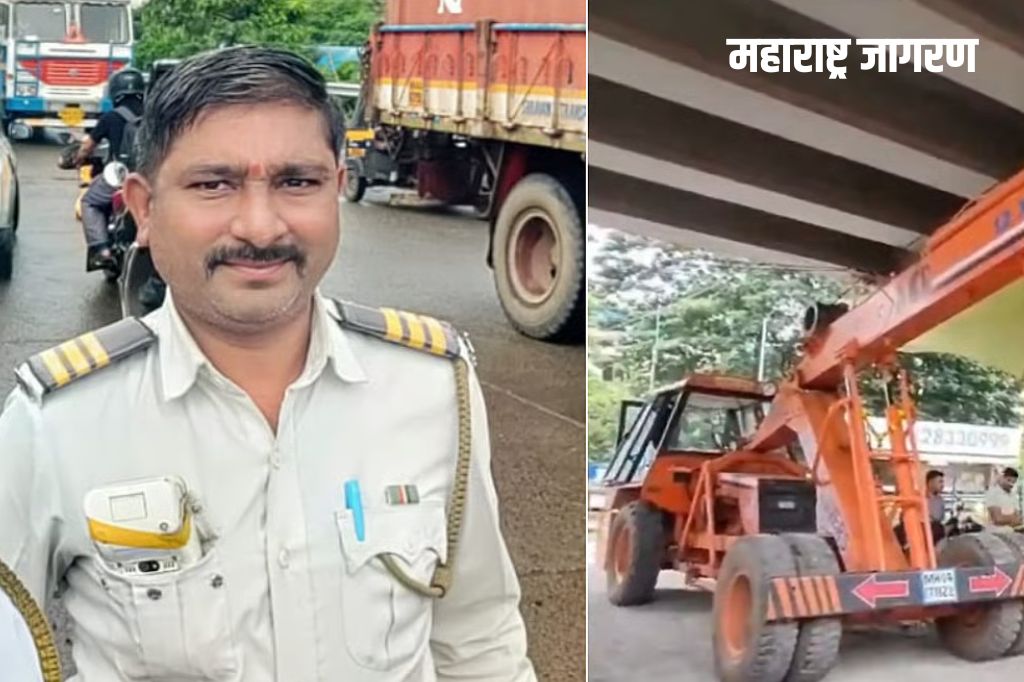 क्रेनने वाहतूक पोलिसाला चिरडले; हवालदाराच्या मृत्यूनंतर पोलीस दलातून हळहळ