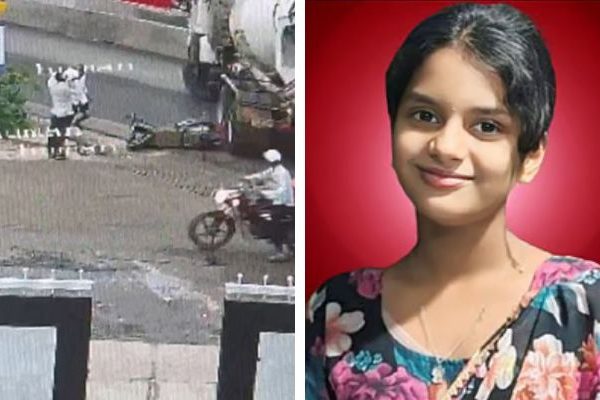 पुणे हादरले..! गणपती बुकिंगसाठी गेलेल्या 11 वर्षीय मुलीला ट्रकने चिरडले, थरारक अपघात सीसीटीव्हीत कैद