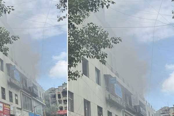 Mumbai Fire: गोरेगाव पश्चिम येथील सिटी सेंटर मॉलजवळील शालीमार मिरॅकल इमारतीला भीषण आग, पहा व्हिडिओ