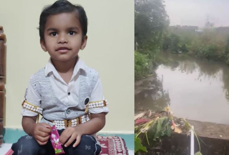 वर्ध्यात तीन वर्षाचा चिमुकला नाल्यात गेला वाहून, अर्धा किलोमीटरवर सापडला मृतदेह