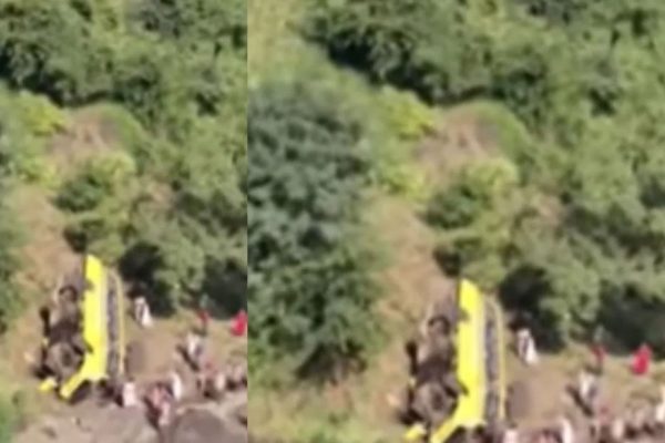 नंदुरबारमध्ये भीषण अपघात! विद्यार्थ्यांनी भरलेली स्कूल बस 150 फूट खोल दरीत कोसळली; 20 ते 30 विद्यार्थी होते बसमध्ये