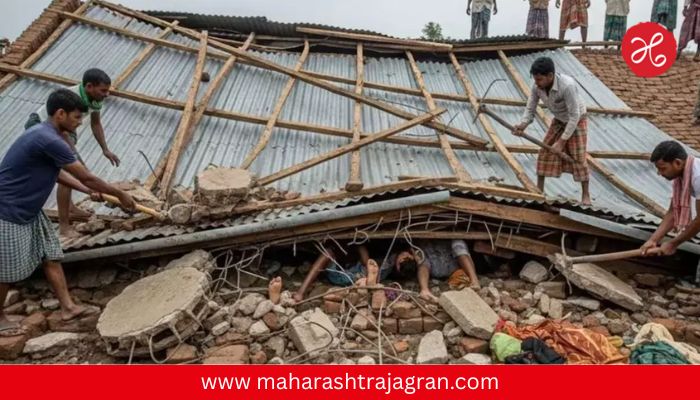 इंदिरा आवास योजनेंतर्गत बांधलेल्या घराचे छत कोसळले, एकाच कुटुंबातील ५ जणांचा मृत्यू, क्षणात होत्याचं नव्हतं झालं