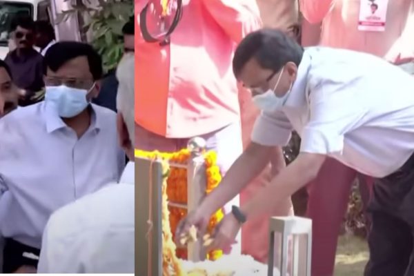 Sanjay Raut: सच्चा शिवसैनिक! थकवा, तोंडावर मास्क, आजाराने त्रस्त; तरीही संजय राऊत ‘शिवतीर्था’वर, बाळासाहेबांना वाहिली आदरांजली