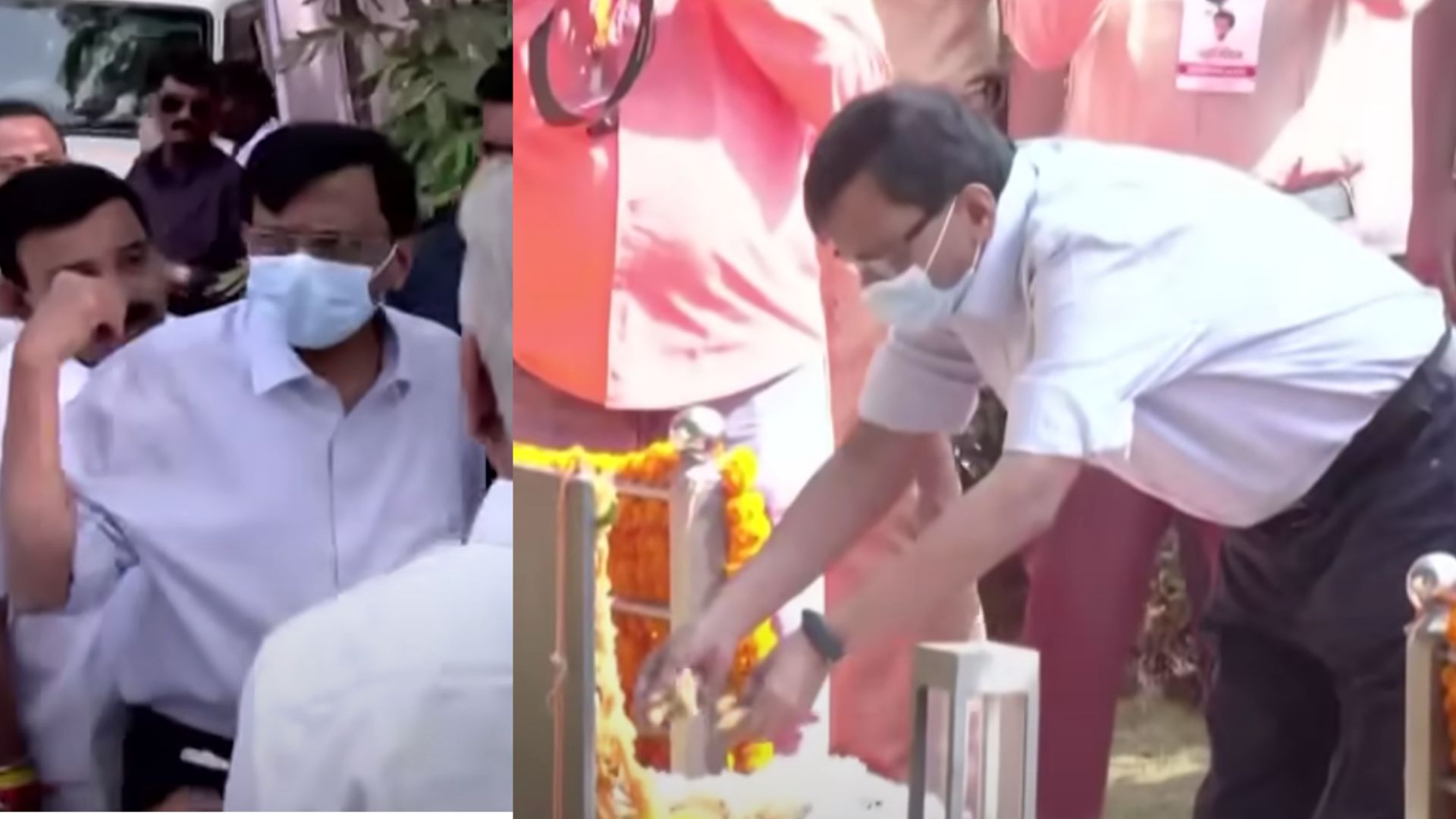 Sanjay Raut: सच्चा शिवसैनिक! थकवा, तोंडावर मास्क, आजाराने त्रस्त; तरीही संजय राऊत ‘शिवतीर्था’वर, बाळासाहेबांना वाहिली आदरांजली