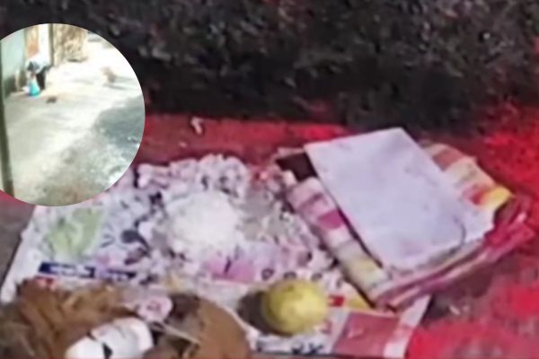 Khed News: खेडमध्ये भरदिवसा जादूटोणा? दही–भात, लिंबू, हळदकुंकू लावून…; सीसीटीव्ही फुटेज व्हायरल