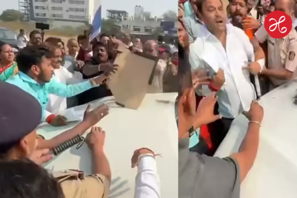 संभाजीनगरमध्ये आज भाजप कार्यकर्त्यांमध्ये पुन्हा हायव्होल्टेज ड्रामा! मंत्र्यांच्या गाडीला घेराव, फोटो फाडले अन् अंगावर रॉकेल ओतून आत्मदहनाचा प्रयत्न