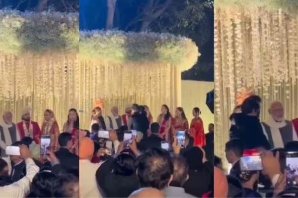 Narendra Modi: अमित ठाकरे यांच्या मेव्हण्याच्या लग्नात पंतप्रधान मोदी यांची उपस्थिती; ठाकरेंच्या नातवाचा घेतला गालगुच्चा