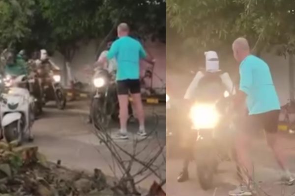 Pune News: परदेशी पाहुण्याने बेशिस्त वाहनचालकांना शिकवले शिस्तीचे धडे; सांगवी येथील ‘तो’ Video होतोय व्हायरल