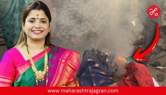 मुंबईत राडा..! खासदार पत्नीकडून साड्या वाटायला सुरुवात, संतापलेल्या नागरिकांनी महागड्या साड्याच पेटवल्या