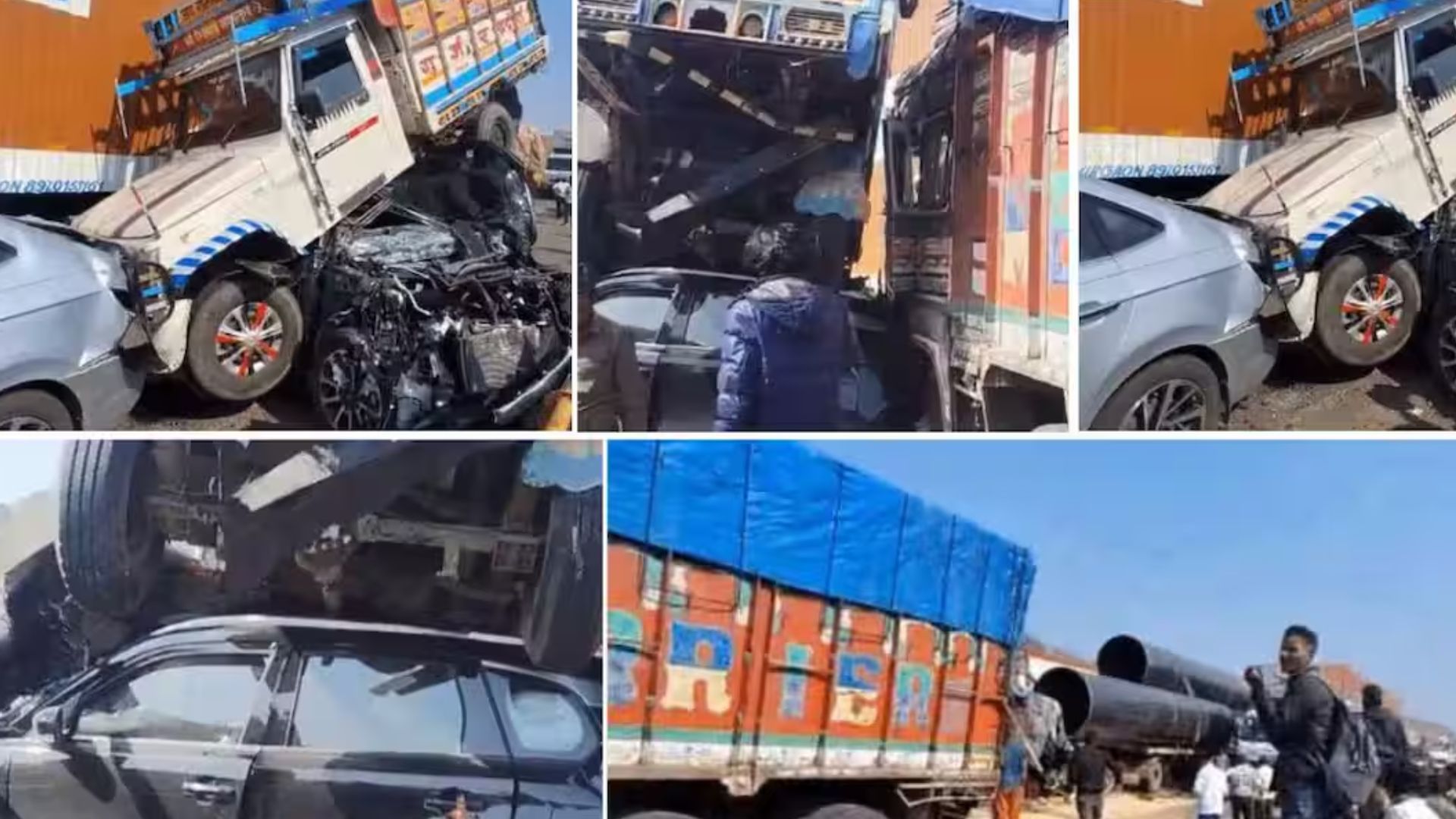 Indore Accident: मुंबई-आग्रा राष्ट्रीय महामार्गावर भीषण अपघात; तीव्र उतारावर भरधाव ट्रकची धडक, 7 वाहनांचा चेंदामेंदा