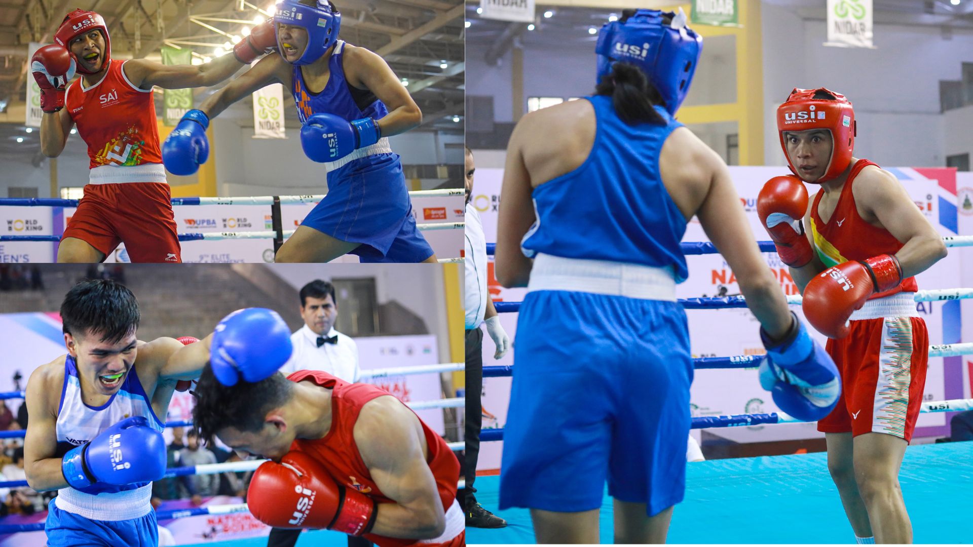 National Boxing Championship: राष्ट्रीय बॉक्सिंग स्पर्धेत निखत झरीन, लव्हलिना बोर्गोहेन आणि जादुमणीची छाप