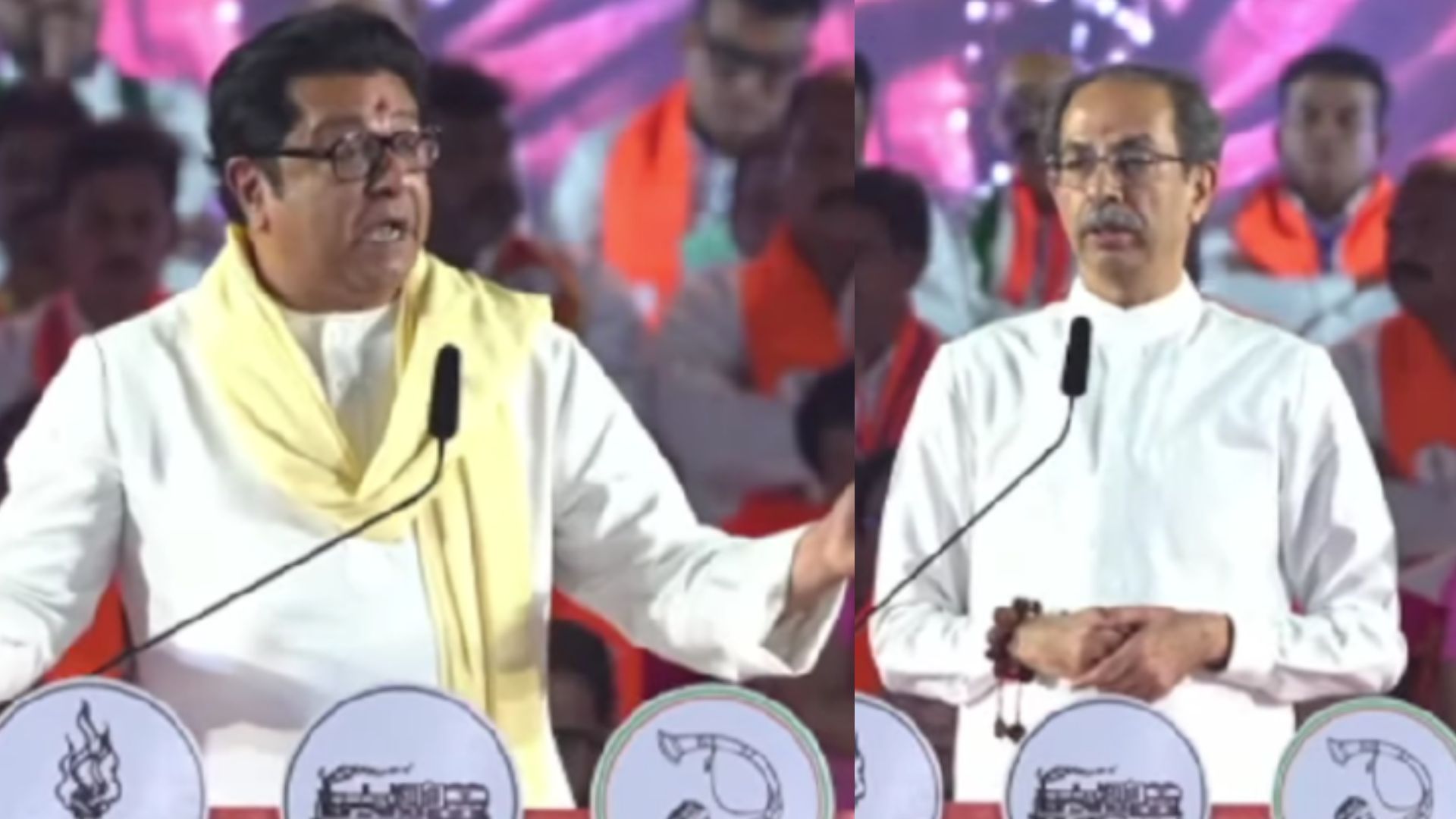 Raj Thackeray and Uddhav Thackeray Sabha: देश विकायला काढला, मुंबई विकायला काढली; ठाकरे मुंबईत कडाडले