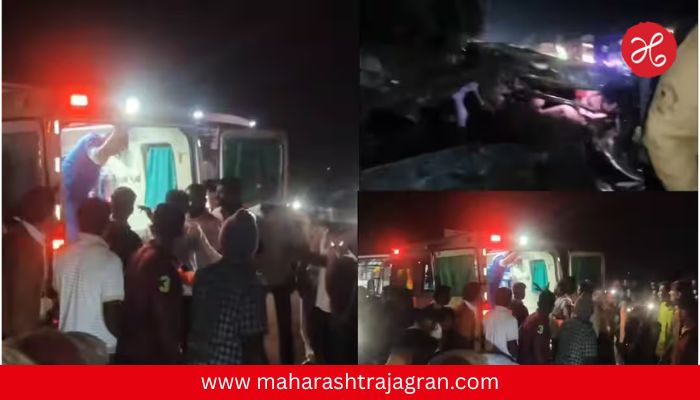 Solapur Accident News : पांडुरंगाचे दर्शन ठरलं अखेरचं! देवदर्शनाहून परतताना भीषण अपघात, चौघांचा मृत्यू, सोलापुरातील घटना