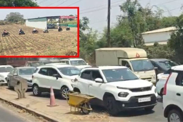 Pune-Nashik Road Traffic: पुणे-नाशिक महामार्गावर मोठी वाहतूक कोंडी, 4 किमीपर्यंत वाहनांच्या रांगाच रांगा; Video