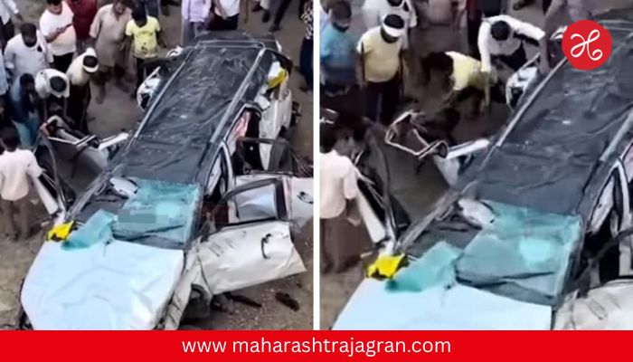 Accident News : मेसेज आला अन् काळजाचा ठोका चुकला; मोबाईलच्या ‘कार क्रॅश’ अलर्टने उघड झाला थरार, लेह ट्रिपवर गेलेल्या तिघांचा अपघातात मृत्यू