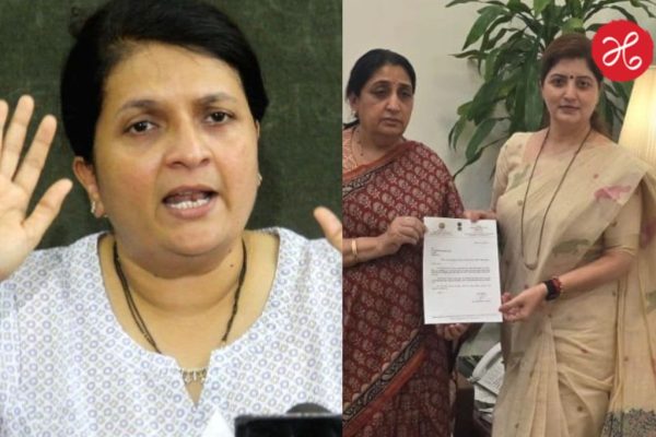 Anjali Damania: ‘राजीनामा देतानाही चक्क पोज देऊन उभ्या होत्या…’; अंजली दमानियांची रूपाली चाकणकरांवर निशाणा