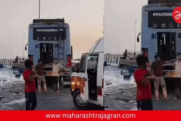 दिल्ली-मुंबई एक्सप्रेसवेवर भीषण अपघात; बस-केमिकल टँकर धडकेत 4 ठार, 30 गंभीर जखमी