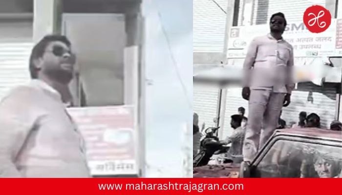 बुलढाण्यात वाद पेटला! बापानंतर मुलाचा कारनामा; कारच्या बोनेटवर उभं राहून विरोधकांना शिवीगाळ